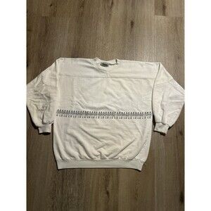 Vintage 80s 90s Italian Boys Abstract Crewneck Sweatshirt USA Made - Size M/L